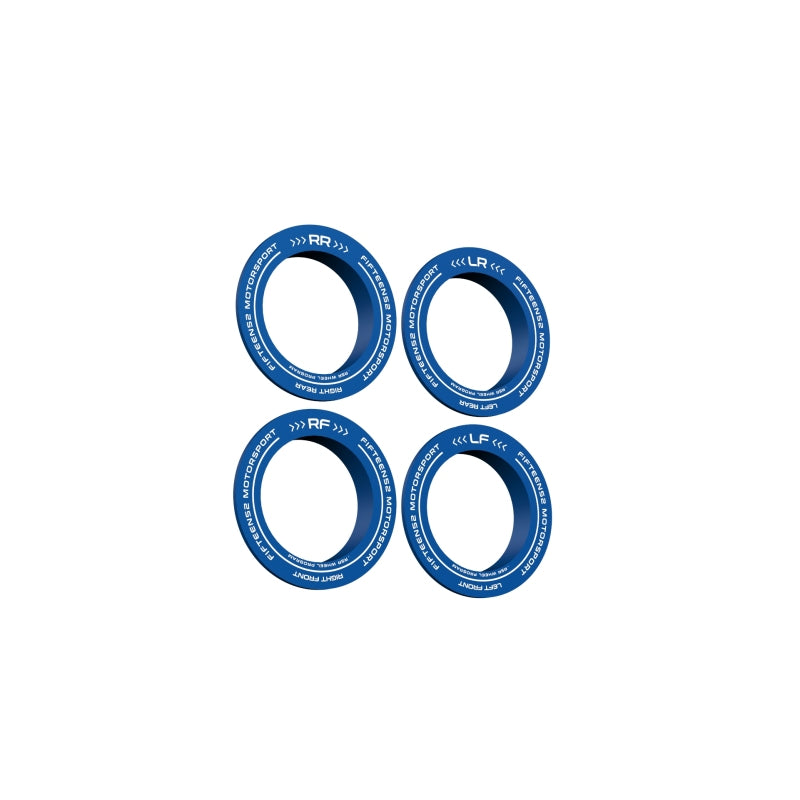 quince52 Holeshot RSR Anillo central - Designación de esquina Juego de cuatro - Azul