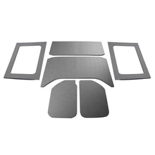 Cargar imagen en el visor de la galería, DEI 11-18 Jeep Wrangler JK Kit completo de tapete para techo de 4 puertas - 6 piezas - Aspecto de cuero gris