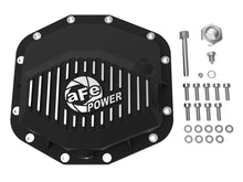 Cargar imagen en el visor de la galería, aFe POWER 21-22 Ram 1500 TRX Hemi V8 6.2L (sc) PRO Series Cubierta del diferencial trasero negro con mecanizado