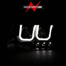 Cargar imagen en el visor de la galería, ANZO 2004-2008 Ford F-150 Faros delanteros proyectores con barra en U, color negro