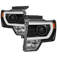 Cargar imagen en el visor de la galería, xTune Ford F150 Projector Headlights - Light Bar DRL - Black PRO-JH-FF15009-LBDRL-BK