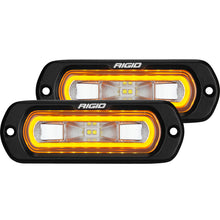 Cargar imagen en el visor de la galería, Rigid Industries SR-L Series Flush Mount LED Spreader Pair w/ Amber Halo - Universal