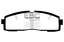 EBC 86-92 Toyota Supra 2.8 Pastillas de freno traseras Yellowstuff