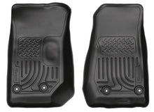 Cargar imagen en el visor de la galería, Husky Liners 14 Jeep Wrangler 2/4 puertas Weatherbeater negro revestimientos para piso delantero