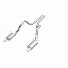 Cargar imagen en el visor de la galería, MagnaFlow 13 Ford Mustang Dual Split Rear Exit Stainless Cat Back Performance Exhaust (Street)