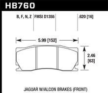 Load image into Gallery viewer, Hawk 08-12 Jaguar XKR (w/ Alcon Brakes) HP+ Street Front Brake Pads