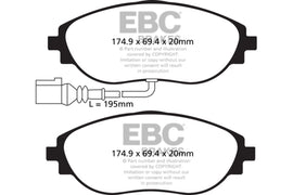 EBC 2015+ Volkswagen GTI/Golf R (Mk7) Pastillas de freno delanteras Bluestuff