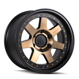 Mayhem 8300 Prodigy 18x9 / 6x135 BP / 0mm Offset / 87.1mm Buje Negro Mate con Rueda Tintada Bronce