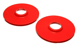 Energy Suspensión 97-06 Jeep Wrangler YJ & TJ Juego de aisladores de resorte helicoidal trasero rojo