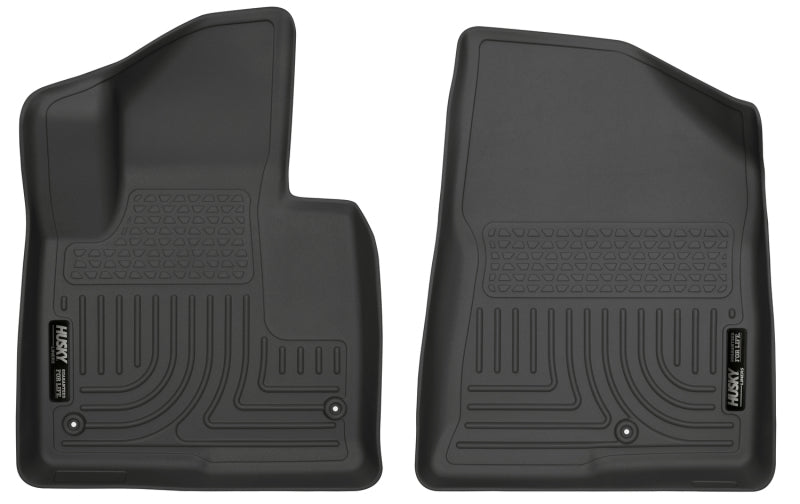 Husky Liners 13-15 Hyundai Sante Fe GLS/Limited WeatherBeater Revestimientos de piso negros para primera fila