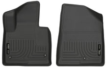 Cargar imagen en el visor de la galería, Husky Liners 13-15 Hyundai Sante Fe GLS/Limited WeatherBeater Revestimientos de piso negros para primera fila