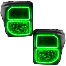 Cargar imagen en el visor de la galería, Oracle Ford F250/350 11-16 Halo Kit (Square Ring Design) - ColorSHIFT w/ BC1 Controller SEE WARRANTY