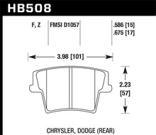 Cargar imagen en el visor de la galería, Hawk 05-14 Chrysler 300 HPS 5.0 Rear Brake Pads