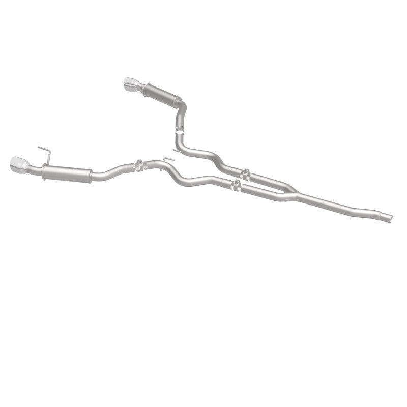 MagnaFlow Cat-Back 15-16 Ford Mustang 2.3L L4 Competition SS 3 pulgadas, parte trasera doble dividida, puntas negras de 4.5 pulgadas