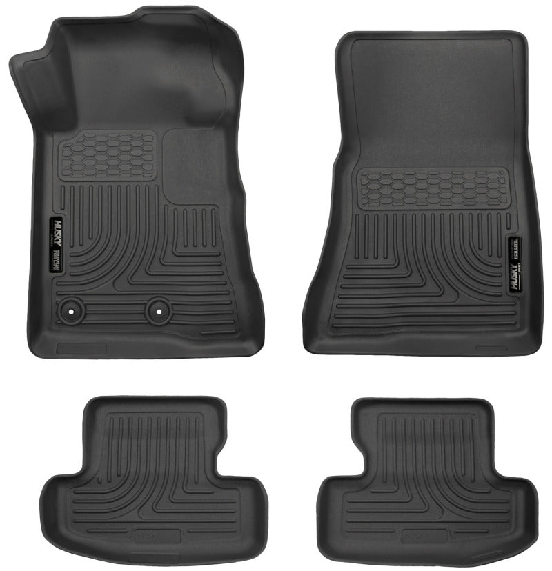 Husky Liners 15-22 Ford Mustang WeatherBeater Black Front & Second Seat Floor Liner | 99371