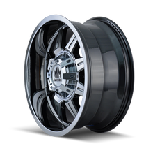 Cargar imagen en el visor de la galería, Mayhem 8100 Monstir 20x10 / 6x135 BP / -12mm Offset / 106mm Hub Chrome Wheel