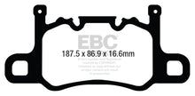Cargar imagen en el visor de la galería, EBC 13-15 Porsche 911 (991) (solo rotor de hierro fundido) 3.8 GT3 Pastillas de freno traseras Yellowstuff
