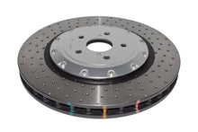 Cargar imagen en el visor de la galería, DBA 16-20 Lexus GS F Front 5000 Series Rotor perforado en cruz con sombrero plateado
