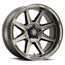 Cargar imagen en el visor de la galería, ICON Bandit 20x10 5x5 -24mm Offset 4.5in BS Gloss Bronze Wheel