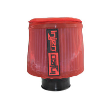 Cargar imagen en el visor de la galería, Prefiltro repelente al agua Injen rojo compatible con X-1022 base de 6-1/2 pulgadas/8 pulgadas de alto/parte superior de 5-1/2 pulgadas