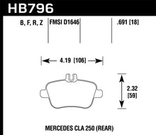 Cargar imagen en el visor de la galería, Hawk 14-17 Mercedes-Benz CLA 250 HPS 5.0 Pastillas de freno traseras