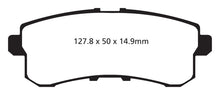 Cargar imagen en el visor de la galería, EBC 11-13 Infiniti QX56 5.6 Yellowstuff Rear Brake Pads