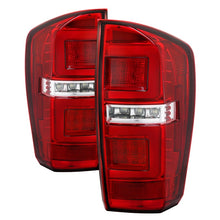 Cargar imagen en el visor de la galería, Spyder 16-17 Toyota Tacoma LED Tail Lights - Red Clear (ALT-YD-TT16-LED-RC)