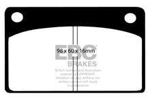 Cargar imagen en el visor de la galería, EBC 66-68 Volvo 140 1.8 Redstuff Front Brake Pads