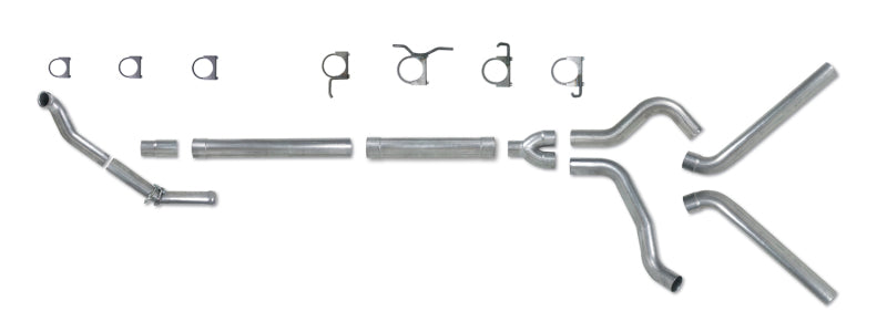 KIT Diamond Eye 4 pulgadas TB MFLR RPLCMENT TUBO DUAL SS 94-97 5 7 3L F250/F350 PWRSTROKE NFS W CARB STDS