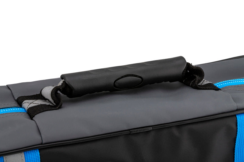 Caja de inflación ARB Acabado negro con detalles azules Tiras reflectantes de material de PVC