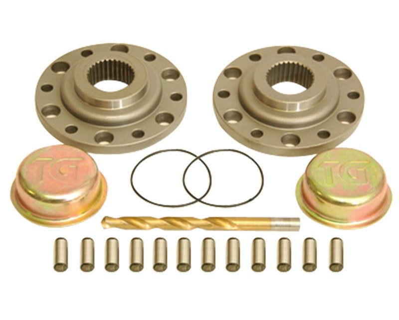 Drive Flange Kit With Dowel Pins Drill Bit And Dust Shield For 79-85 Pickup and 4Runner Trail Gear