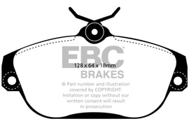EBC 91-93 Volvo 740 2.3 (ABS) (Girling) Pastillas de freno delanteras Redstuff
