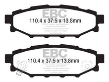 Cargar imagen en el visor de la galería, EBC 12+ Subaru BRZ 2.0 (solid rear rotors) Redstuff Rear Brake Pads