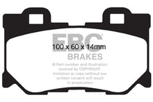 Cargar imagen en el visor de la galería, EBC 08-13 Infiniti FX50 5.0 Greenstuff Rear Brake Pads