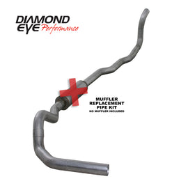 KIT Diamond Eye 4 pulgadas TB MFLR RPLCMENT TUBO SGL AL: 89-93 DODGE CUMMINS 5.9L