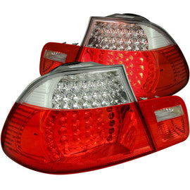 ANZO 2000-2003 BMW Serie 3 E46 Luces traseras LED rojo/transparente