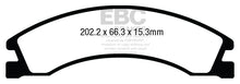 Cargar imagen en el visor de la galería, EBC 08+ Ford Econoline E150 4.6 Yellowstuff Rear Brake Pads