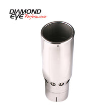 Cargar imagen en el visor de la galería, Punta de ojo de diamante de 4 pulgadas-5 pulgadas x 16 pulgadas con ventilación/intercooler, ángulo enrollado, ranurado, acero inoxidable pulido, corte en ángulo de 15 grados