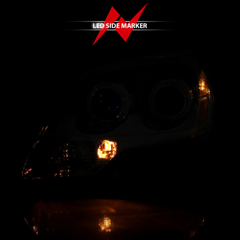 ANZO 2001-2005 Chrysler Pt Cruiser Crystal Faro cromado ámbar (OE)