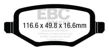Cargar imagen en el visor de la galería, EBC 12+ Chrysler Town &amp; Country 3.6 Greenstuff Rear Brake Pads