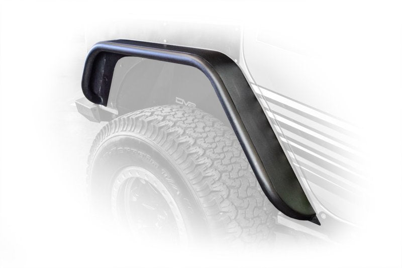 DV8 Offroad 07-18 Jeep Wrangler JK Guardabarros delanteros y traseros de tubo plano