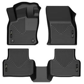 Husky Liners 2022 Volkswagen Taos Weatherbeater Revestimientos negros para el piso del asiento delantero y secundario