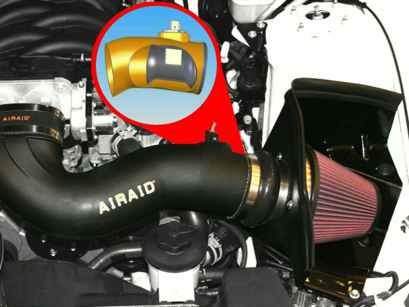 Airaid 05-09 Mustang GT 4.6L MXP Sistema de admisión con tubo (medio seco/rojo)