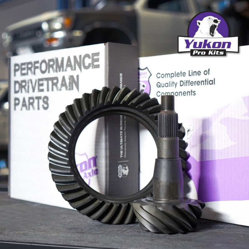 Yukon 11.5in AAM 3.73 Rear Ring & Pinion Install Kit Positraction 4.125in OD Pinion Bearing
