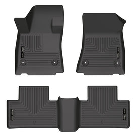 Husky Liners 2022 Infiniti QX55 WeatherBeater Revestimiento de piso para asiento delantero y segundo - Negro