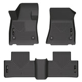 Husky Liners 2022 Infiniti QX55 WeatherBeater Revestimiento de piso para asiento delantero y segundo - Negro