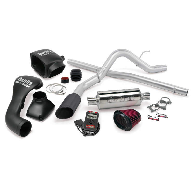 Banks Power 04-08 Ford 5.4L F-150 SCMB Stinger System - Escape único SS con punta negra