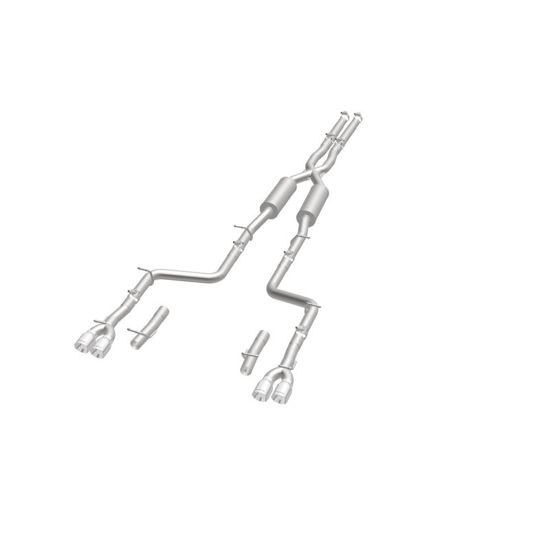 MagnaFlow Cat-Back, SS, 2.5 pulgadas, cuádruple trasero dividido con punta de 3.5 pulgadas 2015 Dodge Challenger 3.6L V6