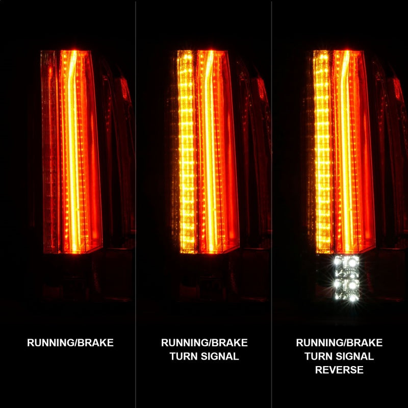 ANZO 2015-2017 GMC Yukon/Yukon XL Luces traseras LED cromadas