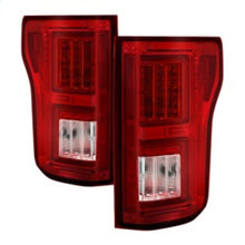 Cargar imagen en el visor de la galería, Spyder Ford F150 2015-2017 Light Bar LED Tail Lights - Red Clear ALT-YD-FF15015-LBLED-RC